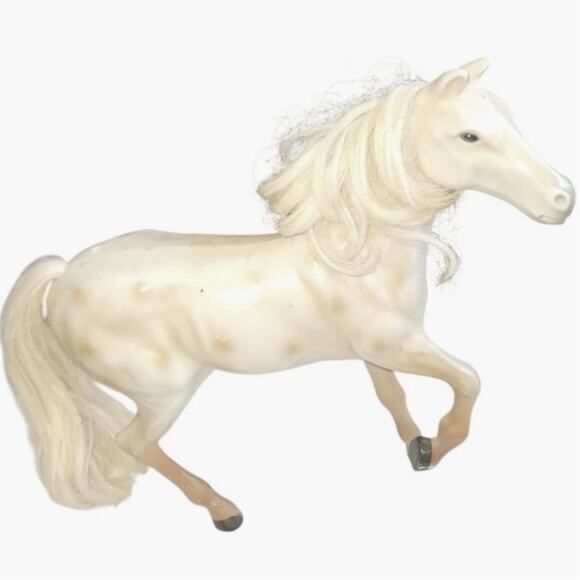 9" Vintage Model Appaloosa Horse W/Rooted Mane & Tail - Picture 4 of 9